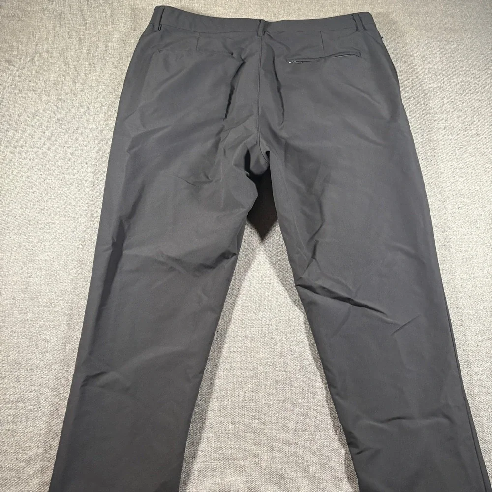 Banana Republic Performance Pants Mens 36x30 Black Tech Trousers Straight Leg
